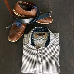 House of Cavani Patterned Dress Shirt